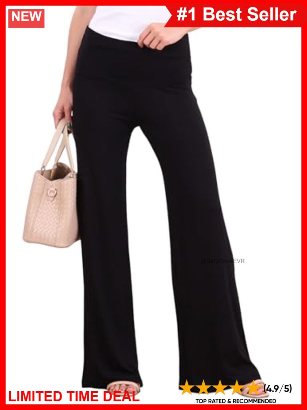 Wide Leg Palazzo Lounge Pants Bootcut Flowy Casual Comfort